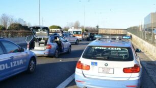 Statale 36 incidente moto-auto Lissone nord 5 gennaio 2020