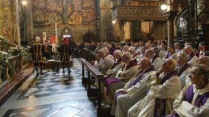 Monza: i funerali di don Dino Gariboldi, arciprete emerito, in Duomo