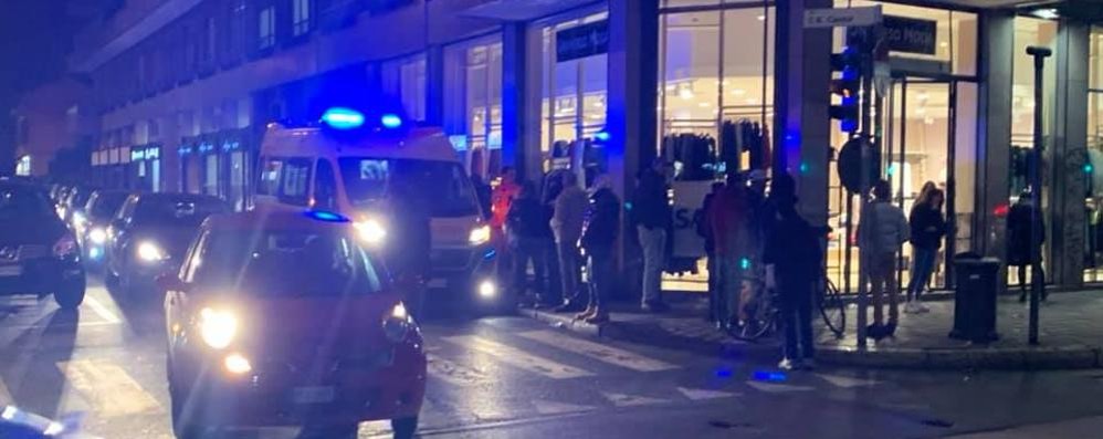 Monza: i soccorsi in corso Milano martedì 28 gennaio - foto da Facebook