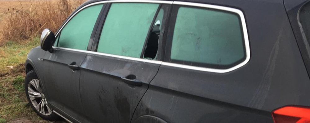 Brugherio: un’auto danneggiata nella zona al confine con Carugate