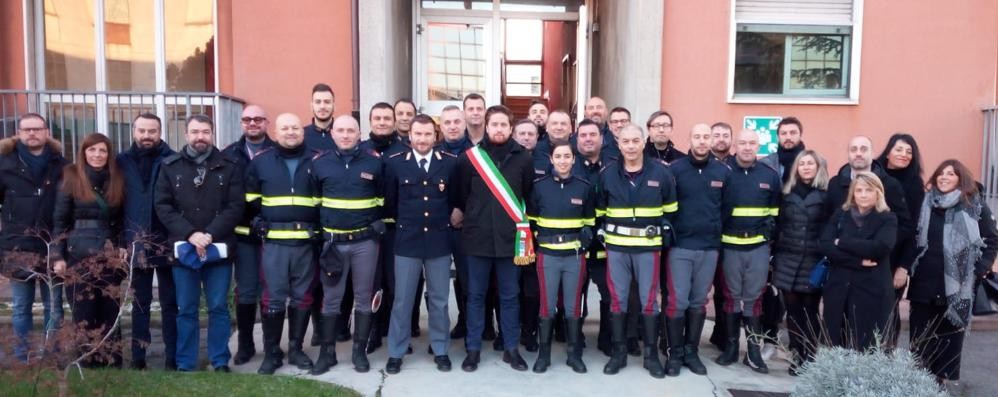 Seregno saluto sindaco e istituzioni a Polizia stradale