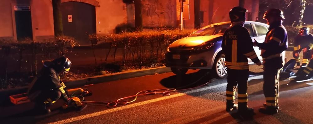 Seregno incidente via del Cimitero