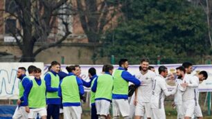 L'esultanza finale degli azzurri