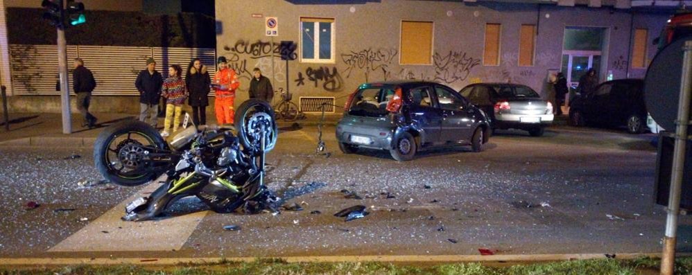 Monza incidente via Libertà mercoledì 5 febbraio 2020