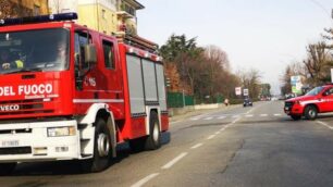 Lissone vigili del fuoco via Martiri delle Libertà