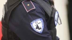 Un agente del Nost della polizia locale di Monza