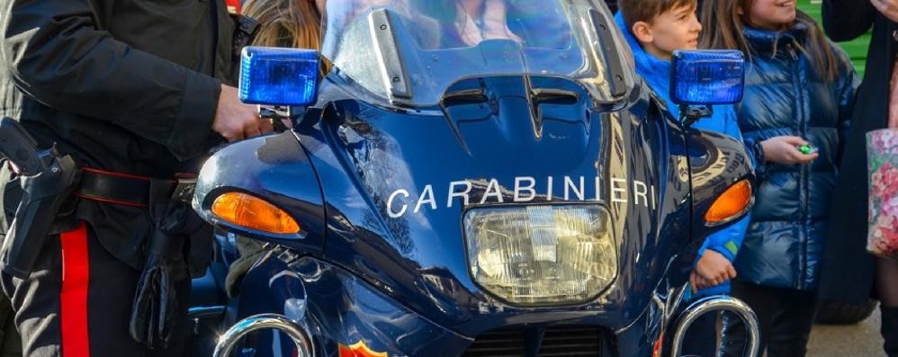 Una moto dei carabinieri