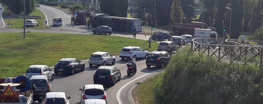 Un icindente in viale Stucchi a Monza