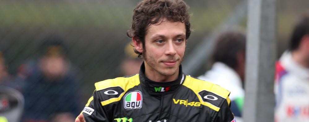 Valentino Rossi a Monza per il rally