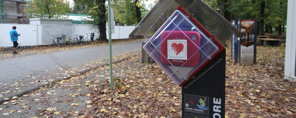 Monza: il defibrillatore nel parco a Porta Monza