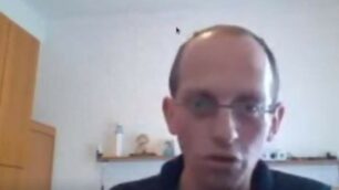 Lorenzo Pozzoli in un frame del video
