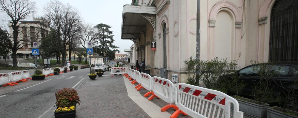 Le misure di sicurezza alla stazione di Monza