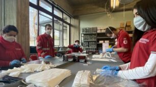 Coronavirus mascherine progetto Monza Soccorso e Campo volo Cogliate