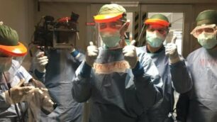 Coronavirus Ospedale Monza Micalizzi per tv Svezia - foto Asst Monza