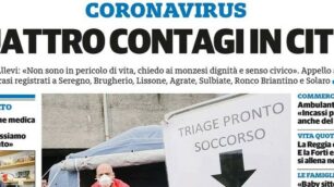 prima pagina il CittadinoMb giovedì 5 marzo 2020