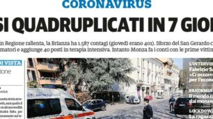 prima pagina il Cittadino giovedì 26 marzo 2020