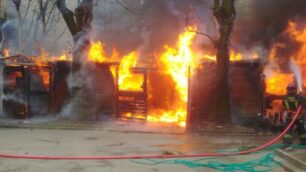I vigili del fuoco in azione