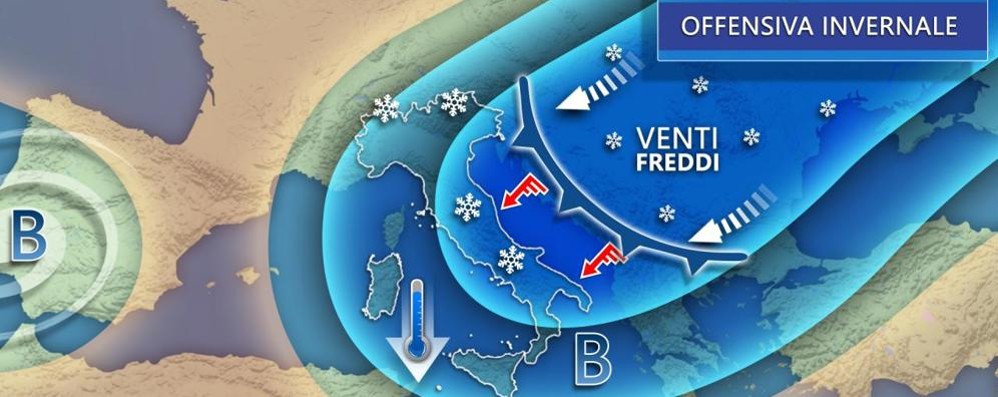 Meteo da lunedì 23 marzo 2020