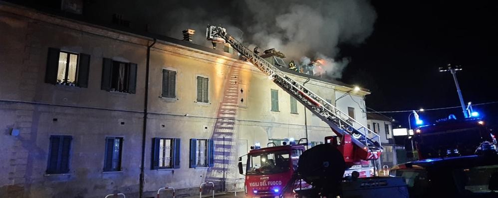 L’incendio di Carnate