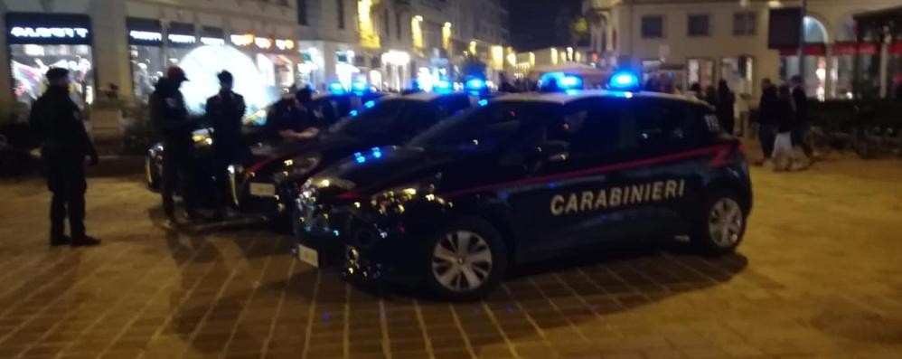 i carabinieri in centro