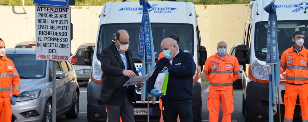 Saluto ai medici del san Gerardo di monza da parte di Croce Bianca Milano.