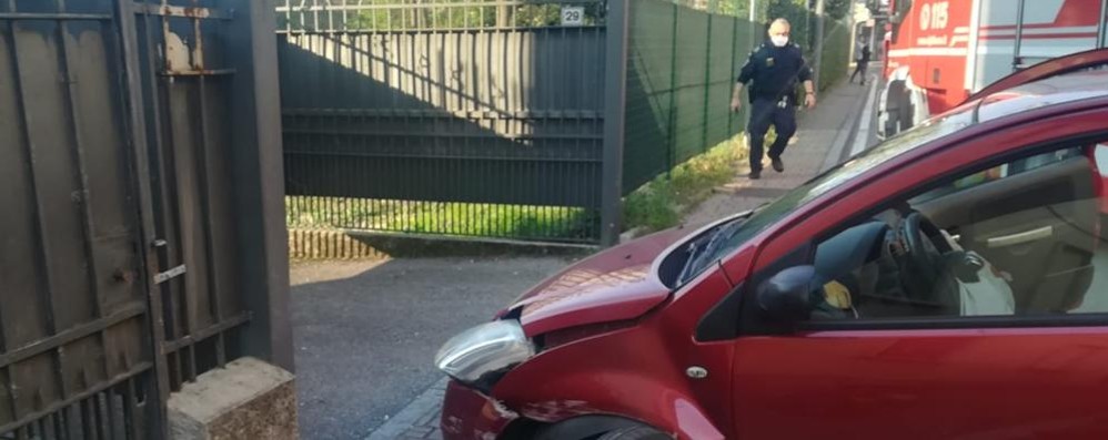 Meda incidente viale Brianza 7 aprile 2020