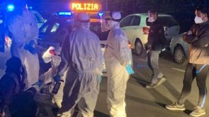 L’intervento della Polizia
