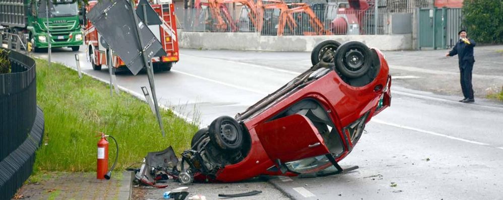 L’auto della vittima