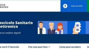 L’home page del Fascicolo sanitario elettronico