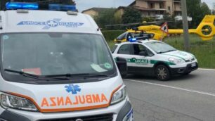 Malore a Capriano: sul posto l’ elisoccorso da Bergamo e un’ambulanza della Croce Bianca di Giussano