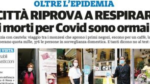 prima pagina il Cittadino giovedì 7 maggio 2020