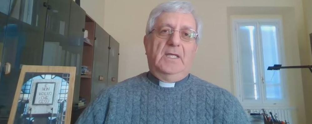 Desio: Iil prevosto don Gianni Cesena nell videomessaggio di auguri per Pasqua