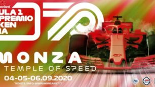 Il manifesto che annuncia il Gran Premio di Monza 2020
