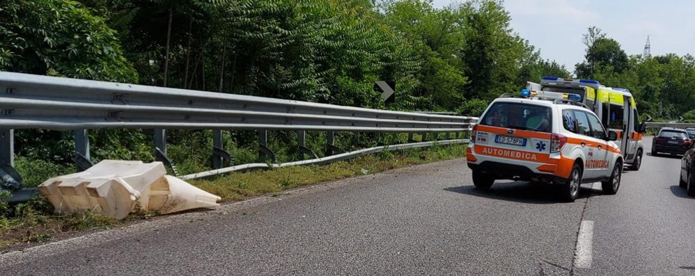 Statale 36 incidente Briosco direzione sud