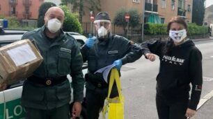 Agenti della Polizia locale di Seregno impegnati durante i giorni dell’emergenza