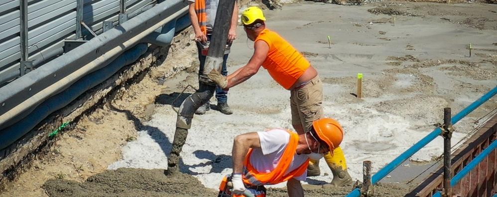 Il cantiere di Milanord 2 alle porte di Monza