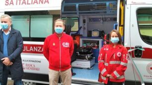 La nuova ambulanza speciale della Croce rossa di Monza
