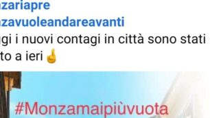 Un passaggio del messaggio del sindaco Dario Allevi