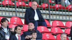 Adriano Galliani in tribuna al Brianteo