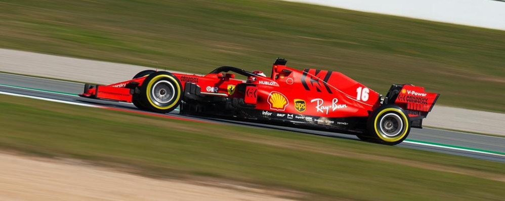 F1 2020 Test Barcellona 28 febbraio Formula 1 Ferrari Charles Leclerc - foto Fabio Vegetti/ilCittadinoMB