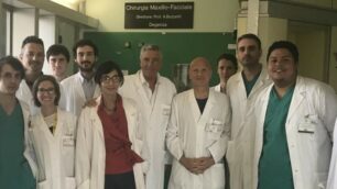 L’equipe di chirurgia maxillo facciale del San Gerardo di Monza