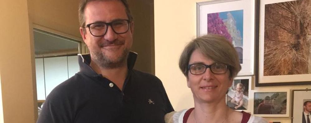 Marta Toffoletto e il marito