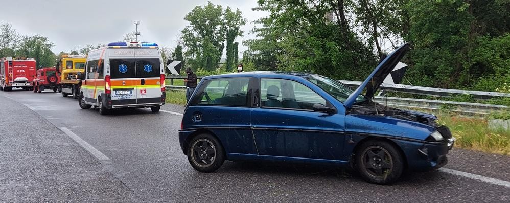 L’incidente sulla Milano-Meda