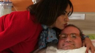 Maria Grazia Cucinotta, in visita a SLAncio dall’amico giornalista Luigi Picheca