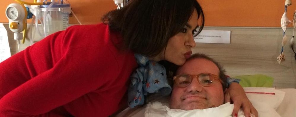 Maria Grazia Cucinotta, in visita a SLAncio dall’amico giornalista Luigi Picheca