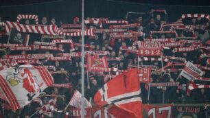 Calcio Monza Tifosi sulla curva Brianzola