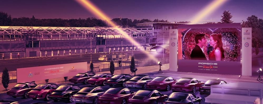 Il rendering del progetto all’autodromo