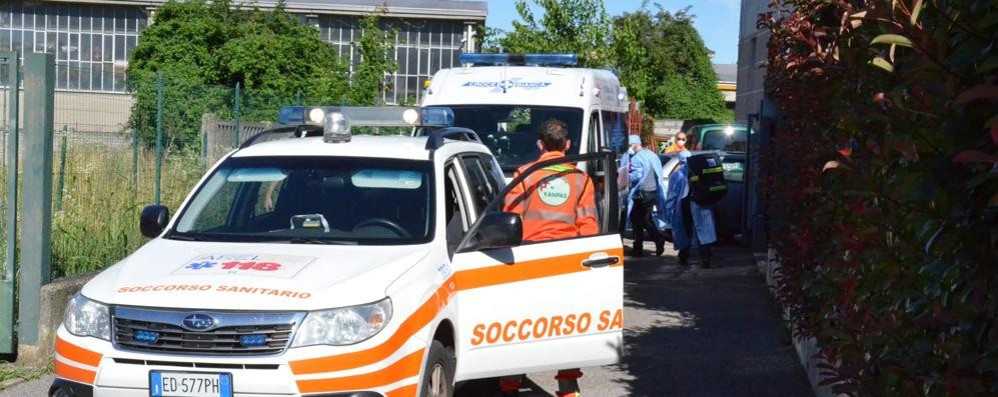 Giussano incidente lavoro sabato 20 giugno 2020