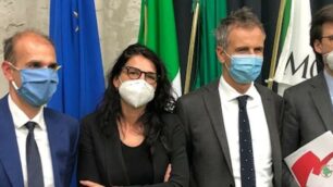 Da sinistra Luca Santambrogio,  Francesca Brianza, Alessandro Fermi e Carlo Righetti