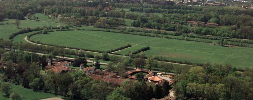 L’aerea dell’ex ippodromo davanti al Mirabello nel Parco